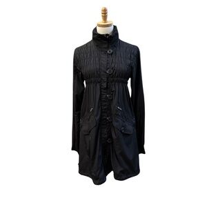 *Like New* ATHLETA ShockCord Anorak ZipButtonFrnt Conceal Zip HoodWindbreaker —S